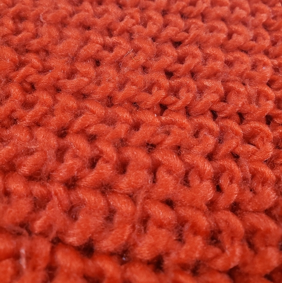 Red Cable Knit Infinity Scarf - Picture 8 of 10